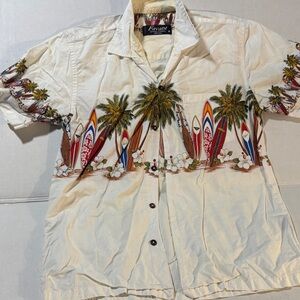 Favant  Vintage Surfboard Print Hawaiian Shirt